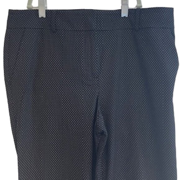 Women's Talbots Hampshire Ankle Pant, Black Teeny Dot, Size 10 - Picture 3 of 7
